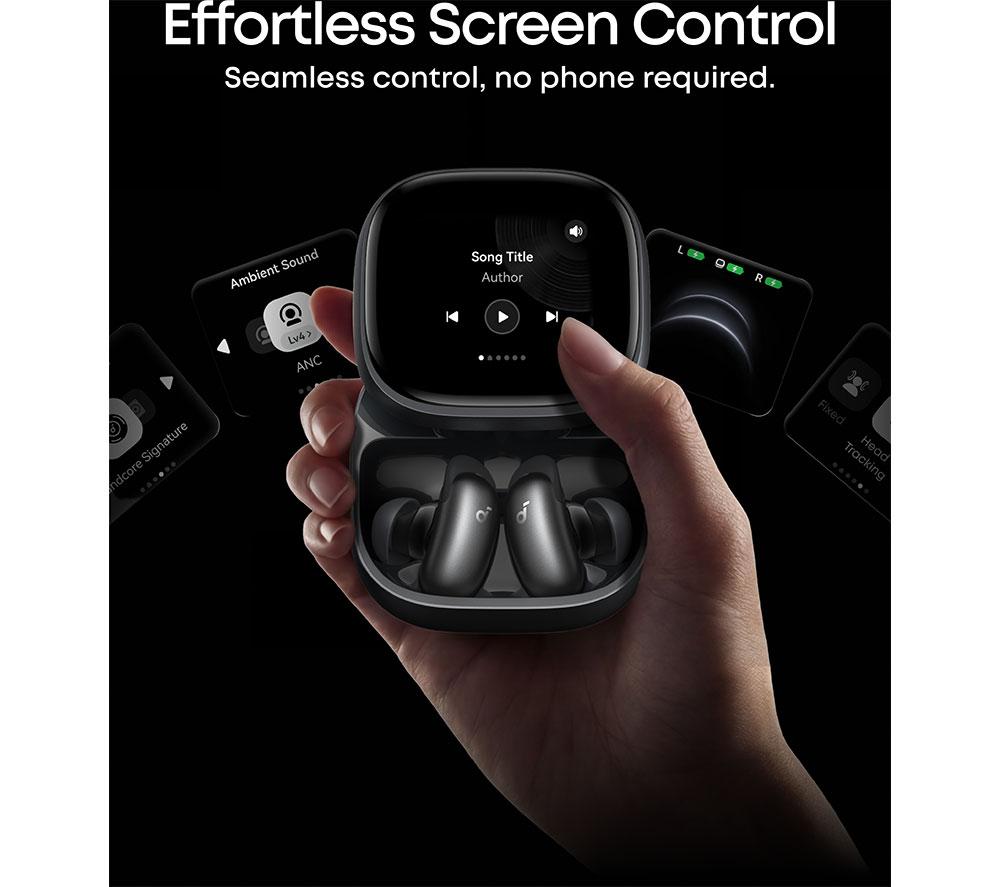 SOUNDCORE Liberty 5 Pro Max Wireless Bluetooth Noise-Cancelling Earbuds - Black image number 5 of 10