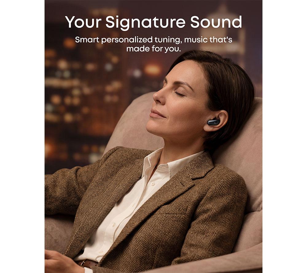 SOUNDCORE Liberty 5 Pro Max Wireless Bluetooth Noise-Cancelling Earbuds - Black image number 9 of 10