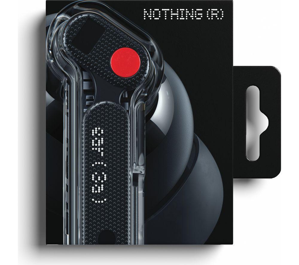 NOTHING Ear (3a) Wireless Bluetooth Noise-Cancelling Earbuds - Black image number 2 of 16