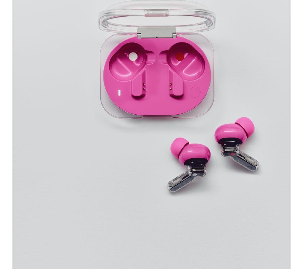 NOTHING Ear (3a) Wireless Bluetooth Noise-Cancelling Earbuds - Pink image number 2 of 16
