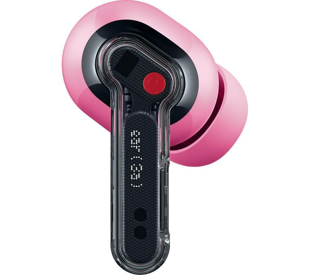 NOTHING Ear (3a) Wireless Bluetooth Noise-Cancelling Earbuds - Pink image number 3 of 16