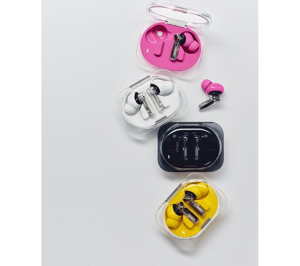 NOTHING Ear (3a) Wireless Bluetooth Noise-Cancelling Earbuds - Pink image number 14 of 16