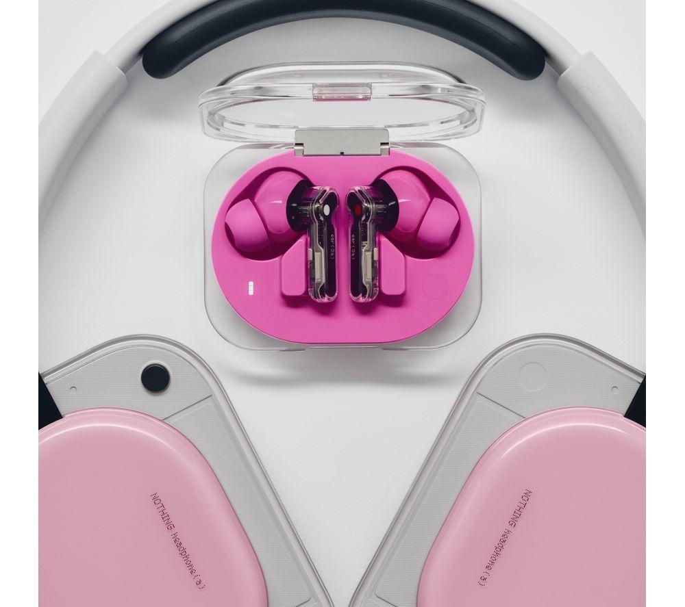 NOTHING Ear (3a) Wireless Bluetooth Noise-Cancelling Earbuds - Pink image number 15 of 16