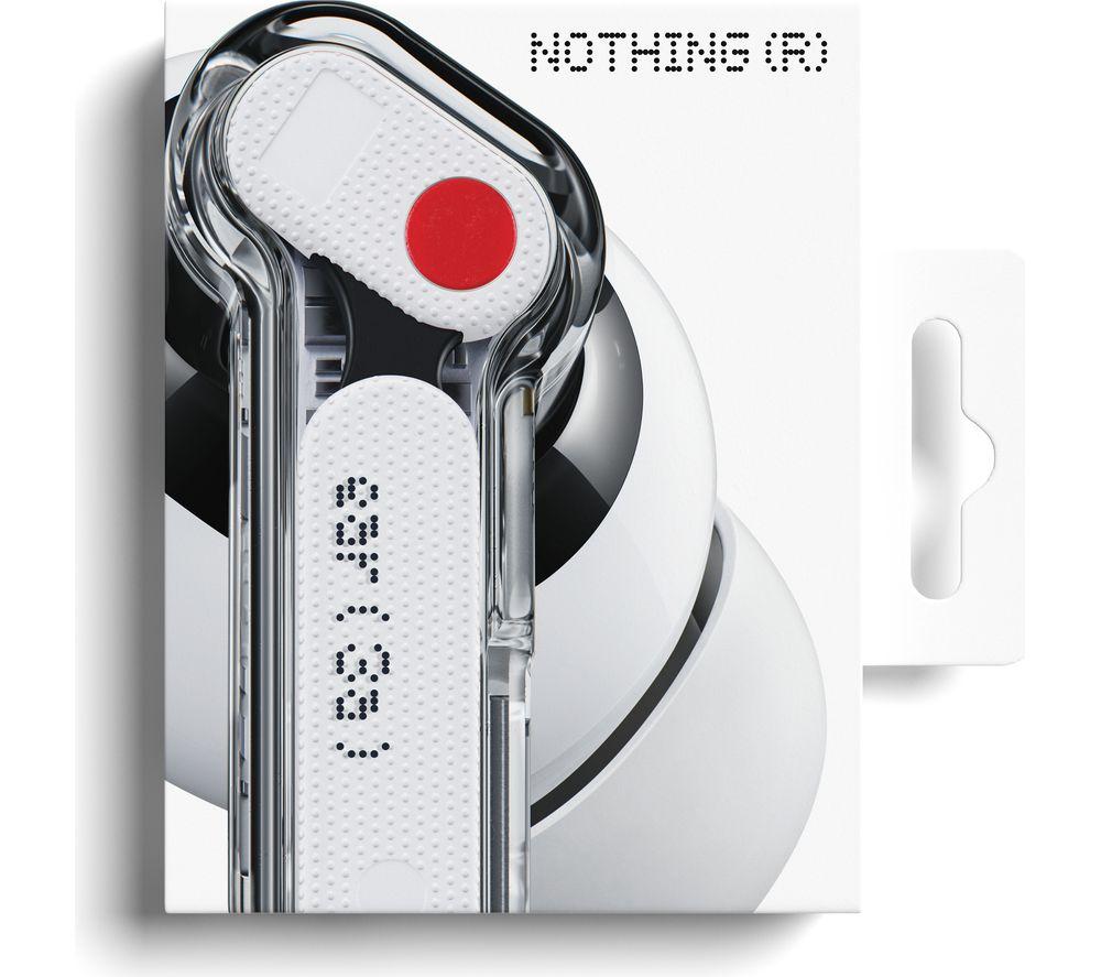 NOTHING Ear (3a) Wireless Bluetooth Noise-Cancelling Earbuds - White image number 3 of 16
