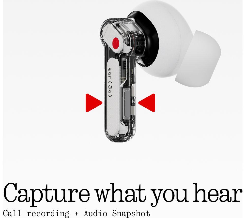 NOTHING Ear (3a) Wireless Bluetooth Noise-Cancelling Earbuds - White image number 8 of 16