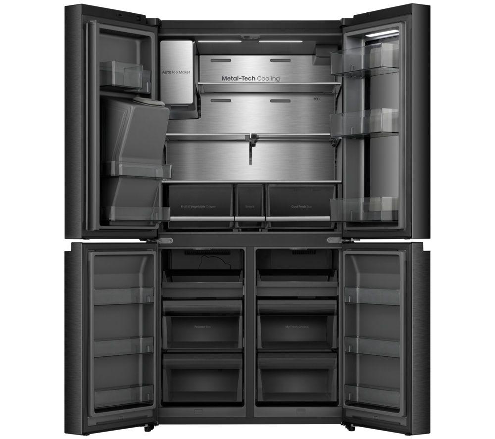 HISENSE PureView RQ600P7SKE American-Style Smart Fridge Freezer - Black image number 3 of 6
