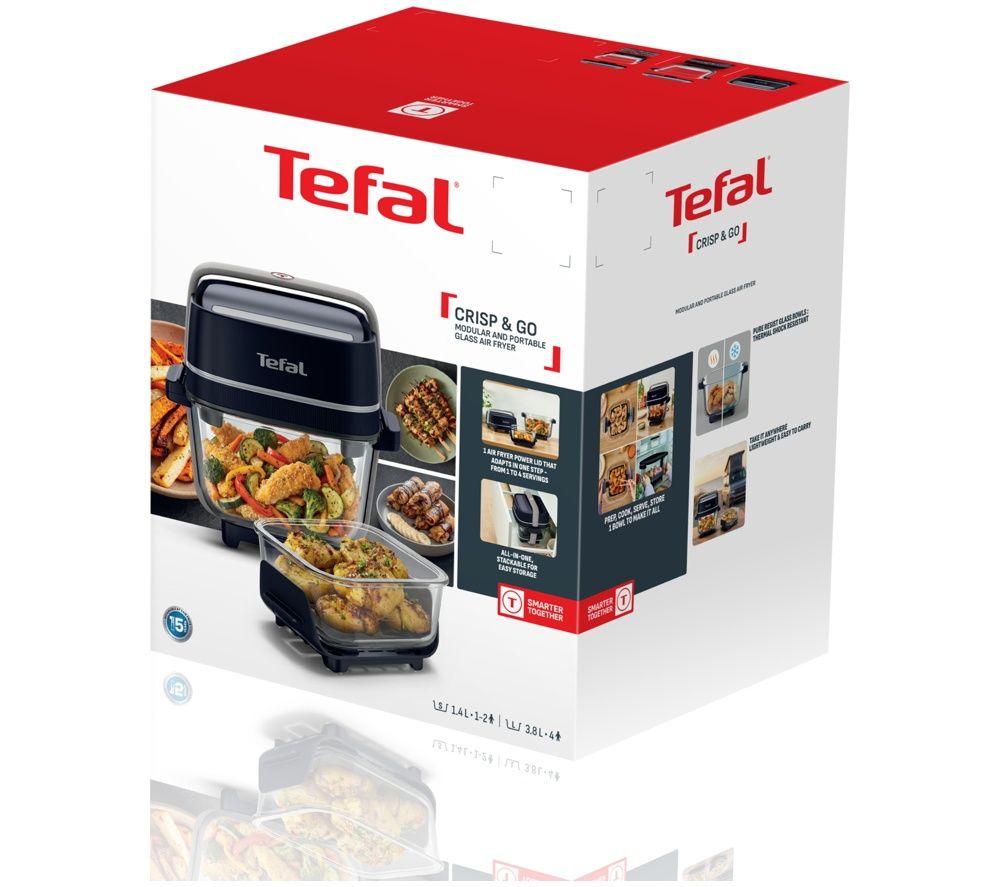 TEFAL Crisp & Go Glass FB7018G1 Air Fryer - Black image number 2 of 7
