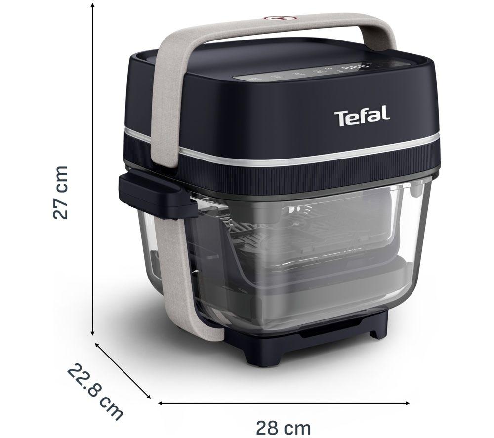 TEFAL Crisp & Go Glass FB7018G1 Air Fryer - Black image number 3 of 7