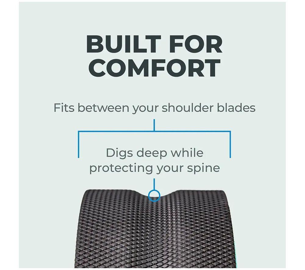CHIRP Relief Wheel+ Deep Stretch & Massage Roller - 10", Black & Blue image number 3 of 7