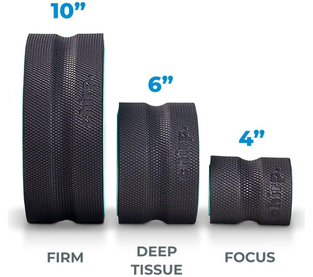 CHIRP Wheel+ Stretcher & Massager - Pack of 3 (4", 6", 10"), Black image number 6 of 6