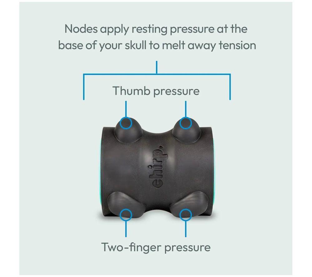 CHIRP Wheel XR Neck Roller Massager - 4", Black image number 3 of 6