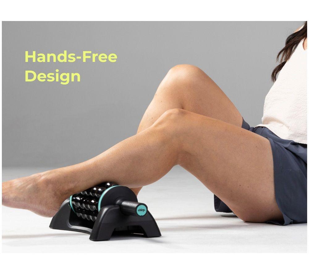 CHIRP R-RPM-7-BK-R Rolling Powered Percussion Massager & Hands-Free Base - Black image number 2 of 6