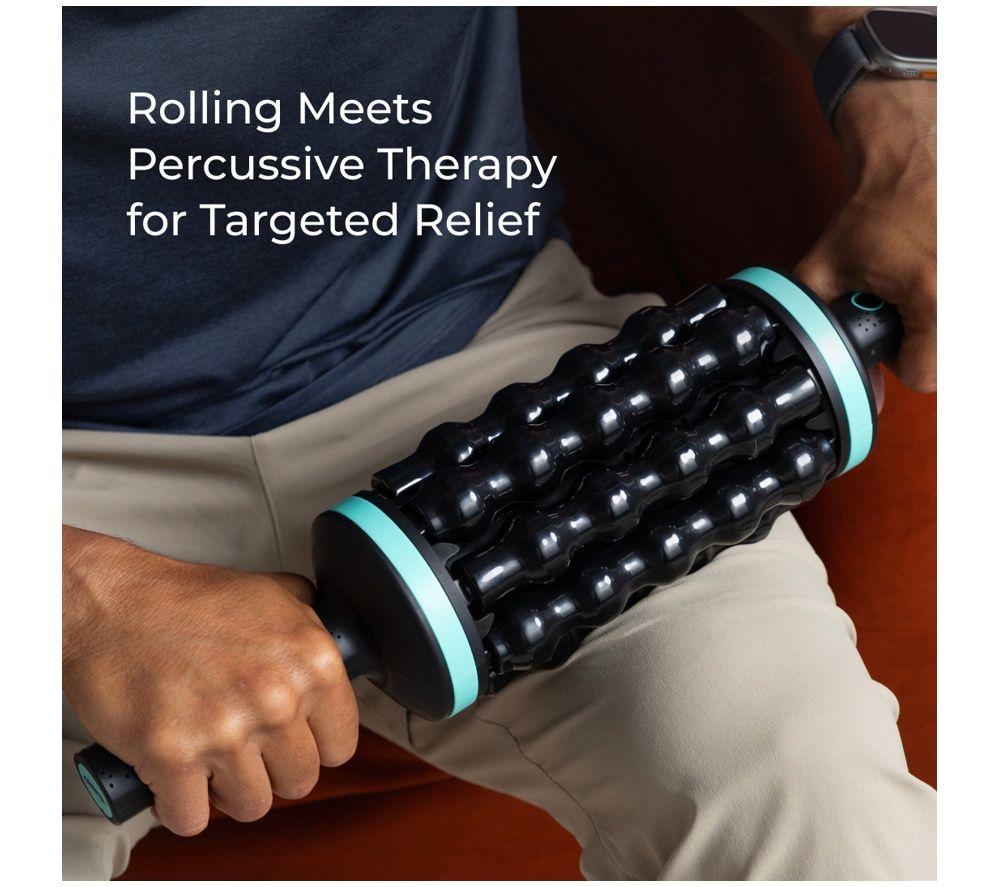 CHIRP R-RPM-7-BK-R Rolling Powered Percussion Massager & Hands-Free Base - Black image number 6 of 6