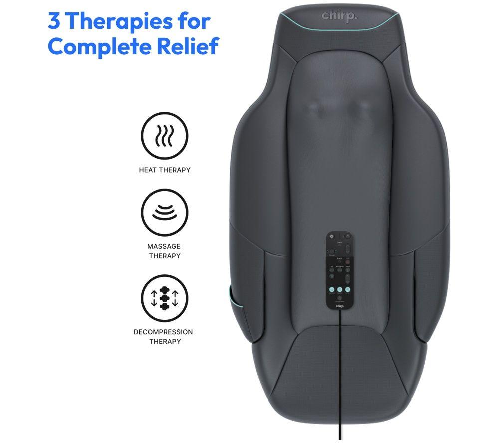CHIRP R-RTB-1-BK-B Contour 3-in-1 Back Massager & Spinal Decompression Table - Black image number 2 of 7