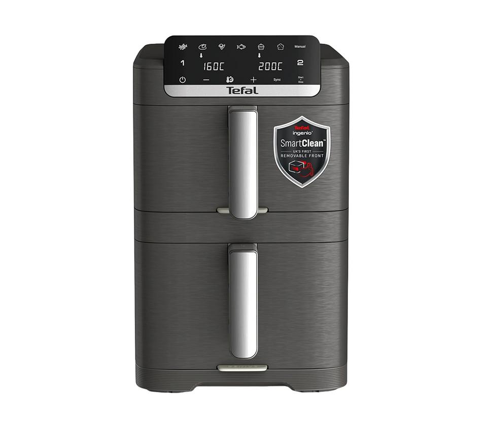 TEFAL Ingenio Dual Stack 10L Air Fryer - Black