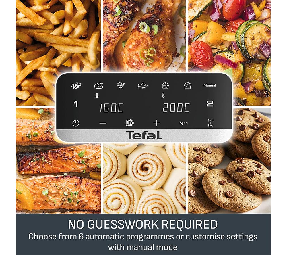 TEFAL Ingenio Dual Stack 10L Air Fryer - Black image number 6 of 12
