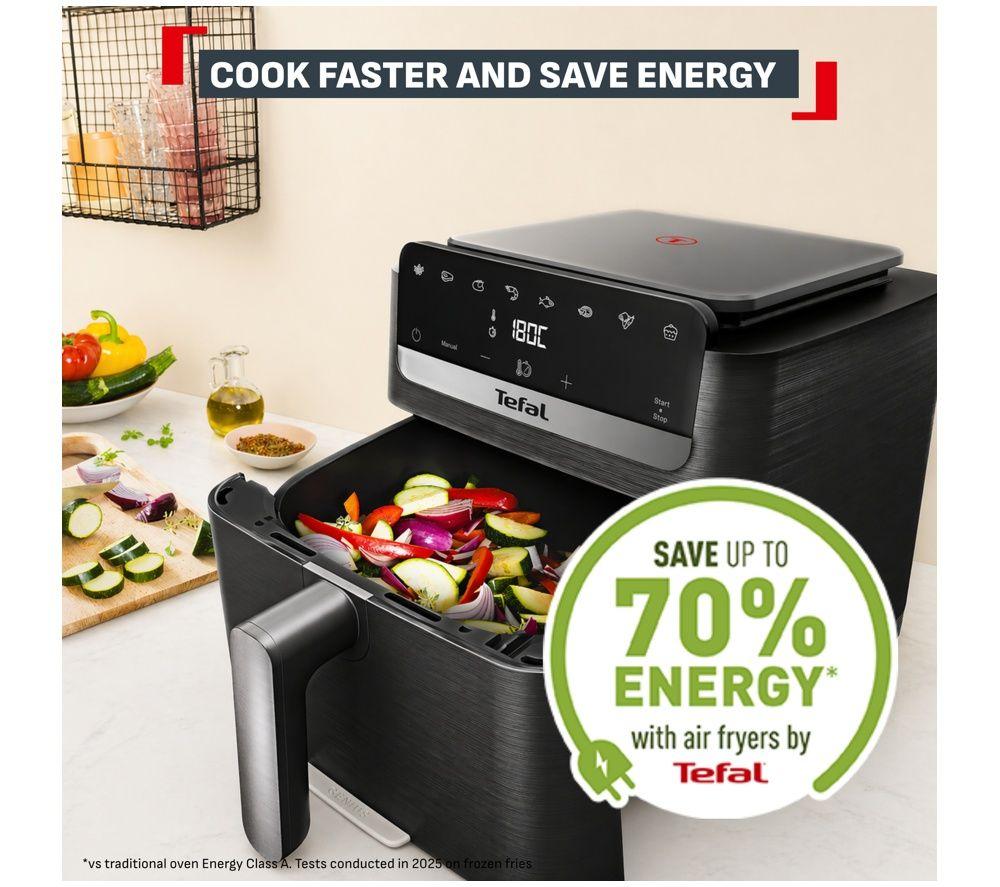 TEFAL Single Ingenio Mega Air Fryer - Dark Grey image number 7 of 7
