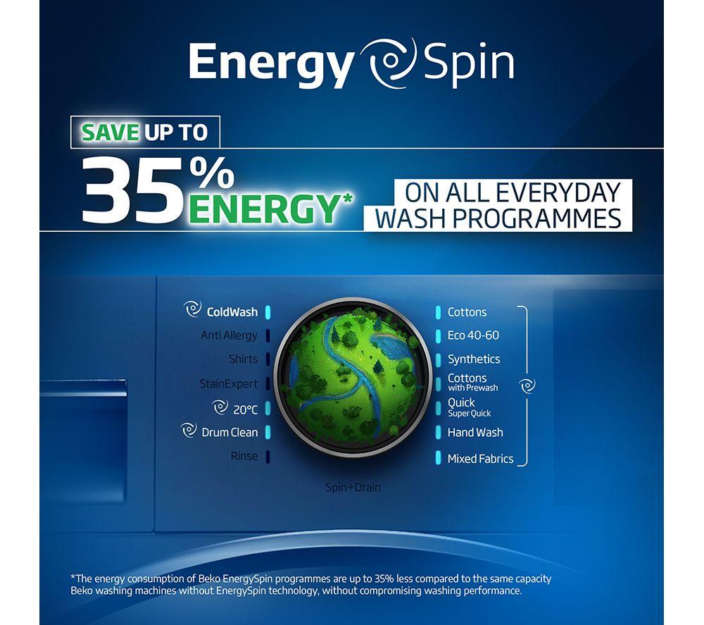 BEKO b500 BM5WT61341TA 13 kg 1400 Spin Washing Machine - Anthracite image number 12 of 18