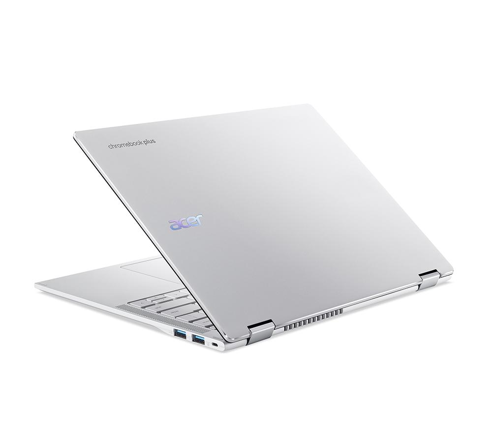 ACER Spin 514 14" 2 in 1 Chromebook Plus - MediaTek Kompanio Ultra 910, 128 GB UFS, Silver image number 12 of 13