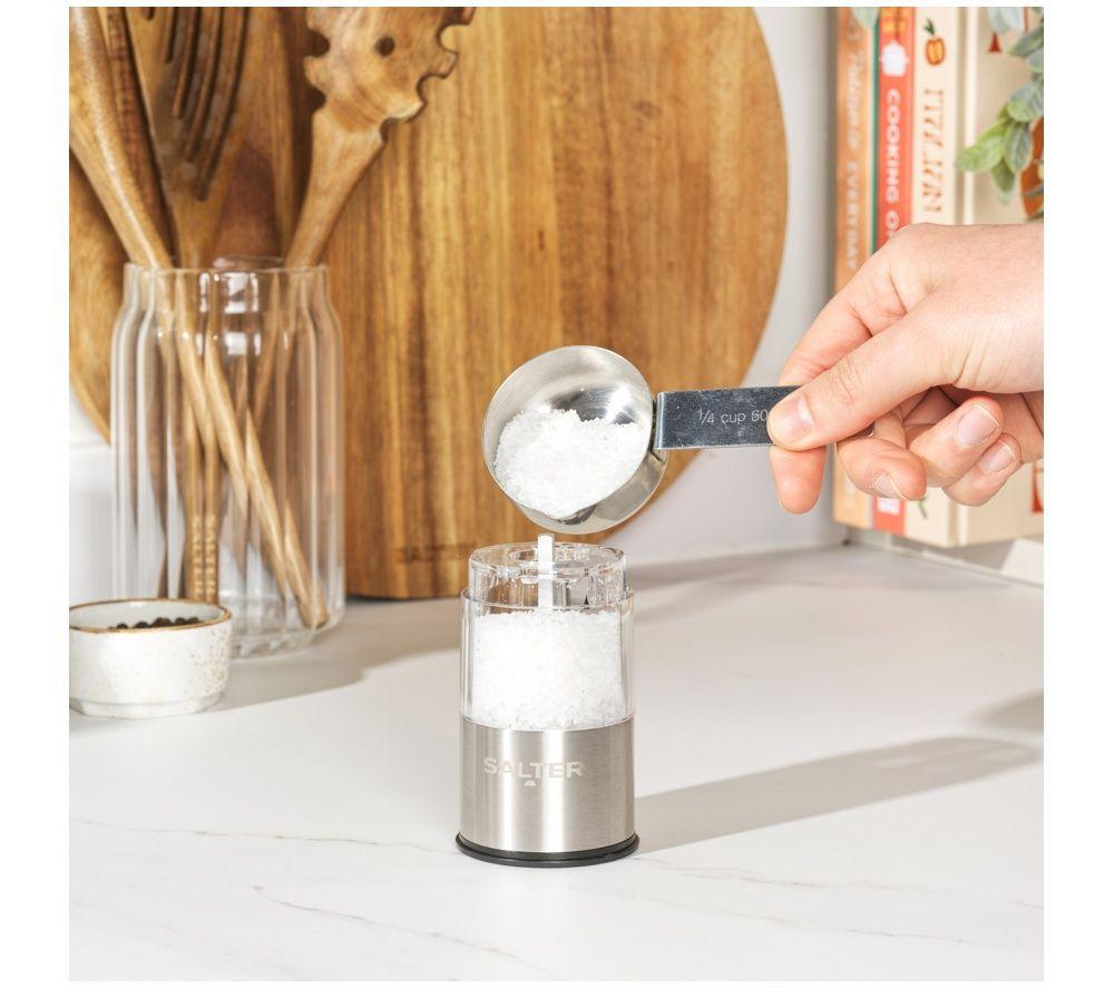 SALTER 7522 SSTUR15UP3 Electric Salt & Pepper Mill Set - Silver image number 4 of 5