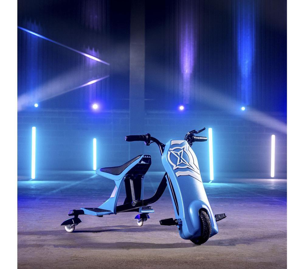XOOTZ Vortex Kids' Electric Drift Trike - Black & Blue image number 2 of 8
