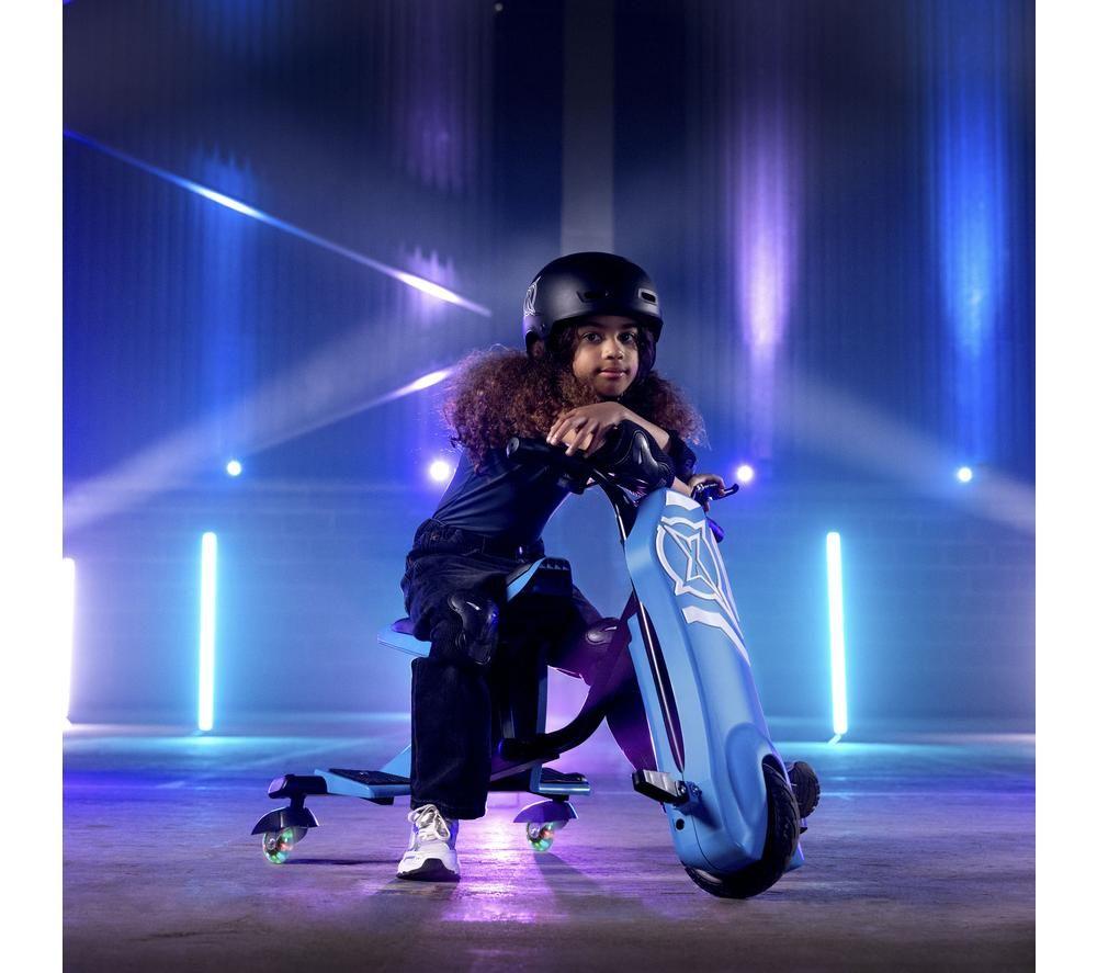 XOOTZ Vortex Kids' Electric Drift Trike - Black & Blue image number 3 of 8
