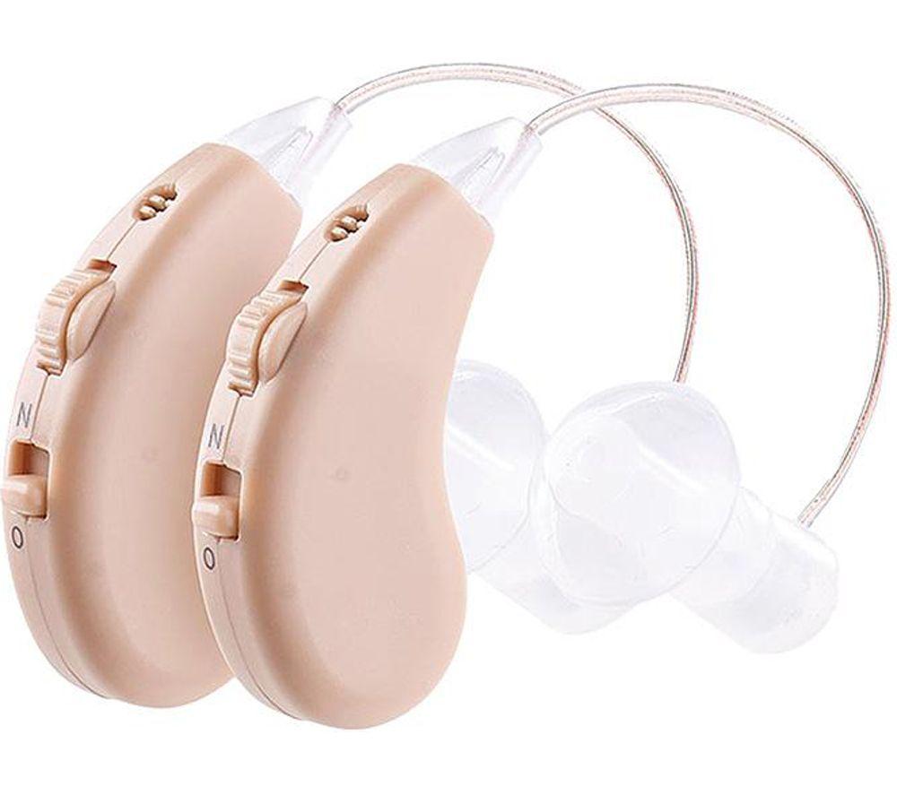 Lifemax 2008 Twin Hearing Amplifier - Beige, Cream