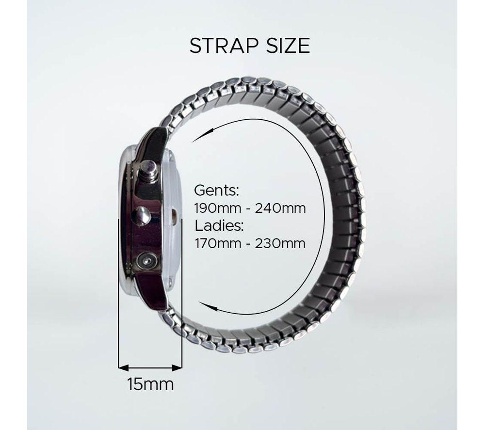 LIFEMAX 407LB Talking Atomic Wristwatch - Silver image number 2 of 5