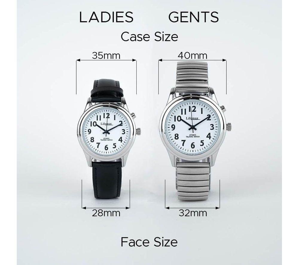 LIFEMAX 407LB Talking Atomic Wristwatch - Silver image number 4 of 5