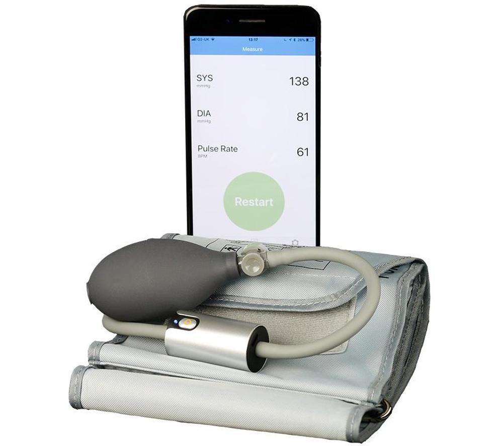 Lifemax 1707 Upper Arm Blood Pressure Monitor, Silver/Grey