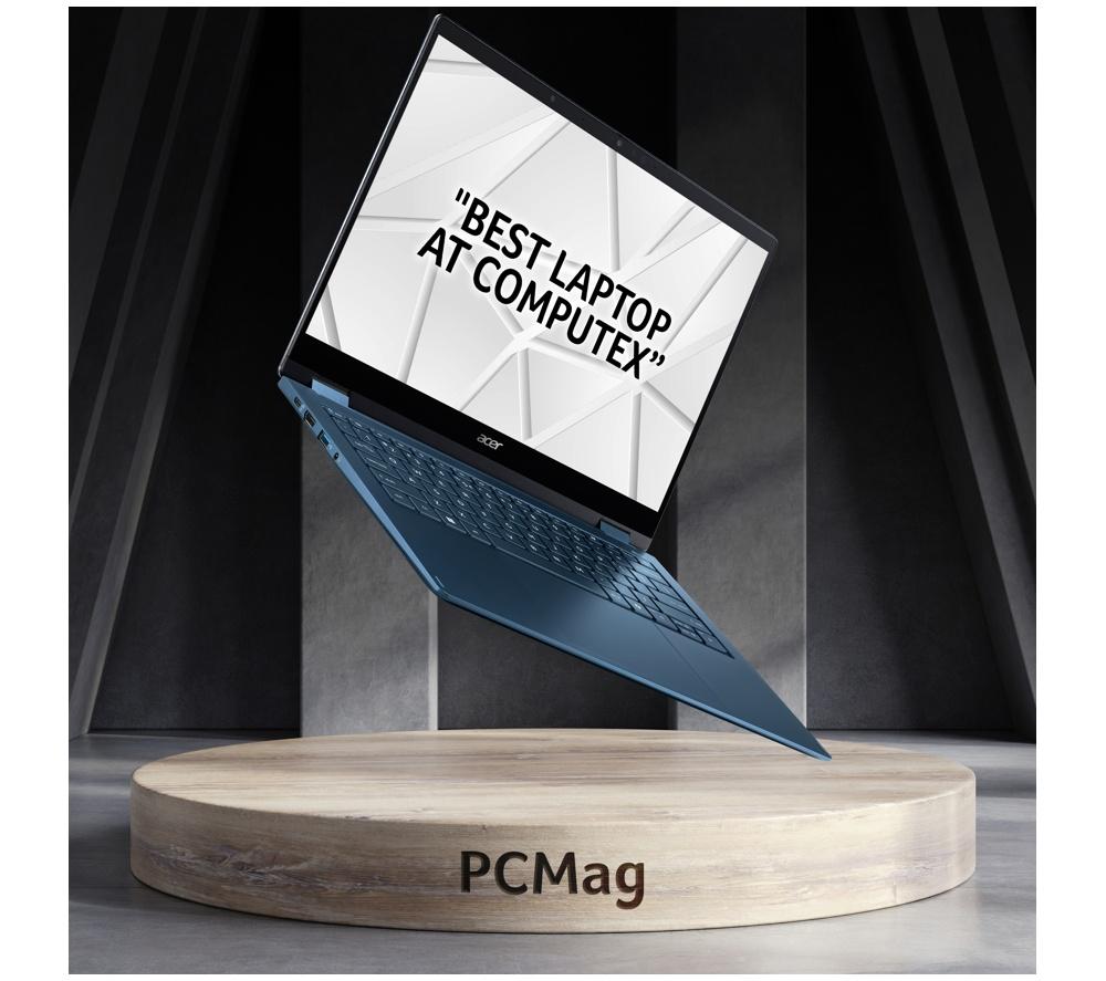 ACER Swift Spin 14 AI 2 in 1 Laptop, Copilot+ PC - Snapdragon X2 Elite, 512 GB SSD, Blue image number 3 of 11