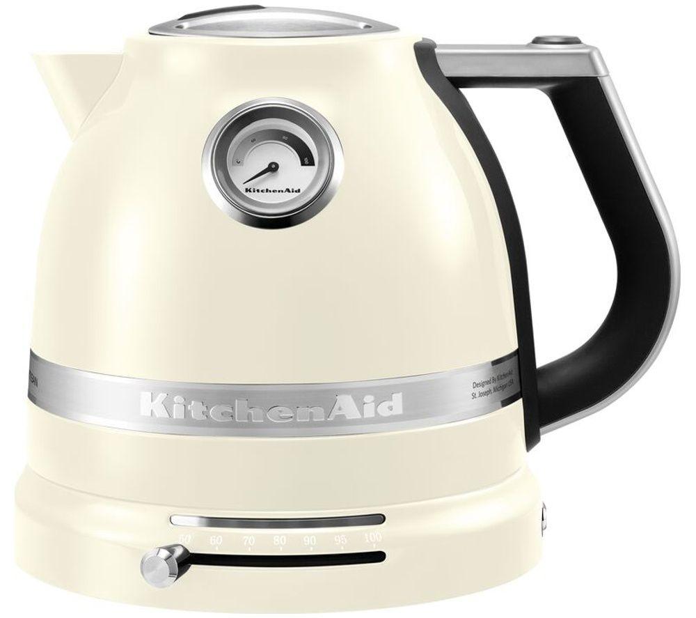 KITCHENAID Artisan Variable Temperature 5KEK1522BAC Jug Kettle - Almond Cream