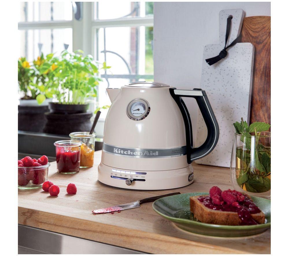 KITCHENAID Artisan Variable Temperature 5KEK1522BAC Jug Kettle - Almond Cream image number 4 of 5