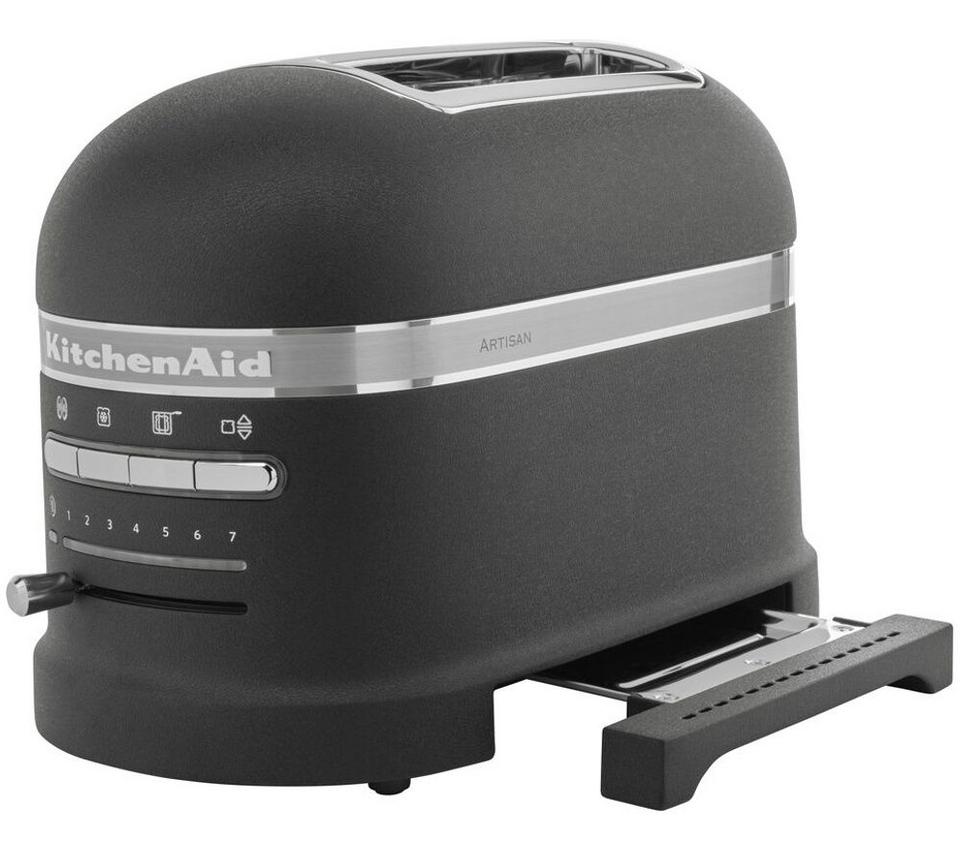 KITCHENAID Artisan 5KMT2204BBK 2-Slice Toaster - Cast Iron Black