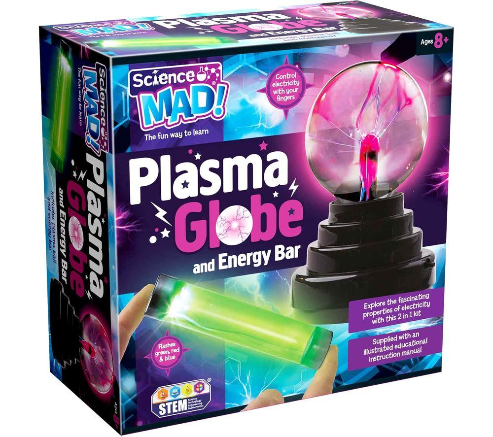SCIENCE MAD SM74 2-in-1 Plasma Globe & Energy Stick - Black image number 3 of 4