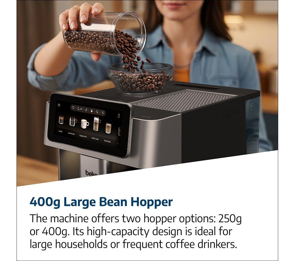 BEKO CaffeExperto CEG8564X Smart Bean to Cup Coffee Machine - Stainless Steel image number 14 of 16