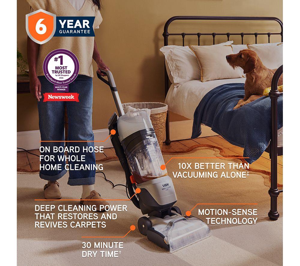 VAX CDCW-MCCH Upright Carpet Cleaner - Black & Grey image number 2 of 11