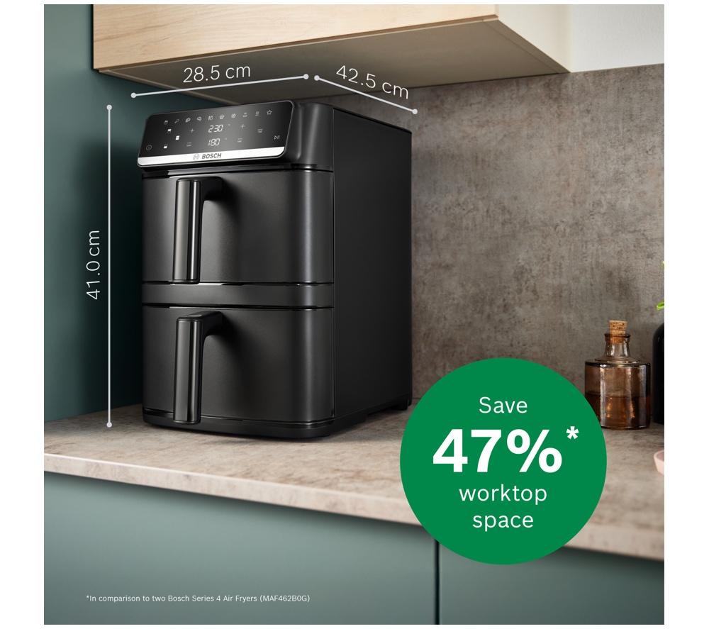 BOSCH Series 6 MAFD661B4G Double-Stack Drawer Air Fryer - Black image number 3 of 7