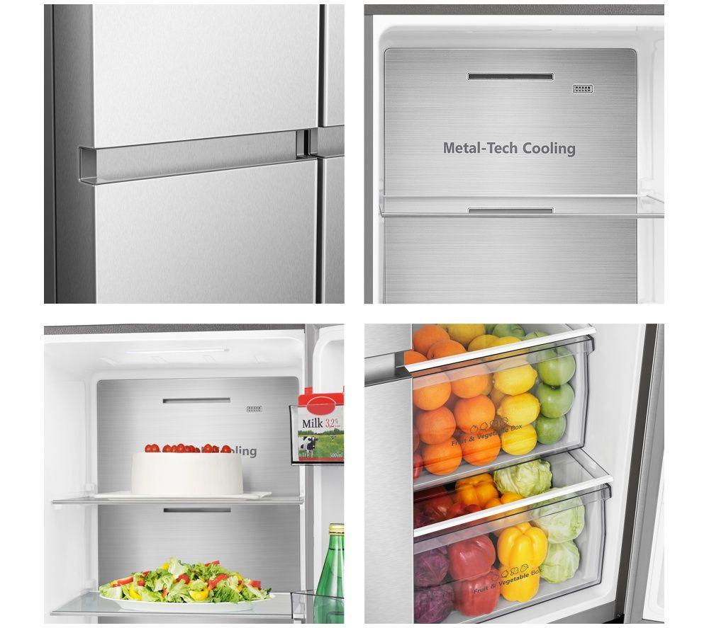 HISENSE PureFlat RS5P668SSCC American-Style Smart Fridge Freezer - Stainless Steel image number 6 of 8