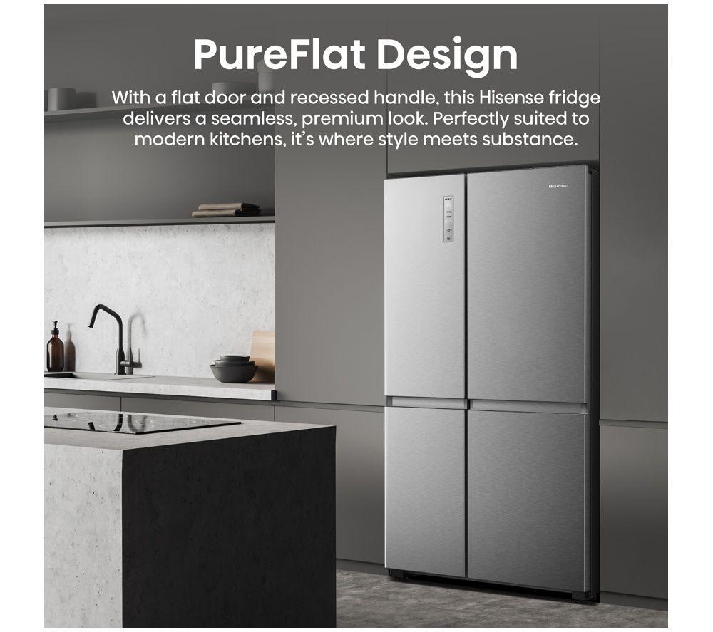 HISENSE PureFlat RS5P668SSCC American-Style Smart Fridge Freezer - Stainless Steel image number 7 of 8