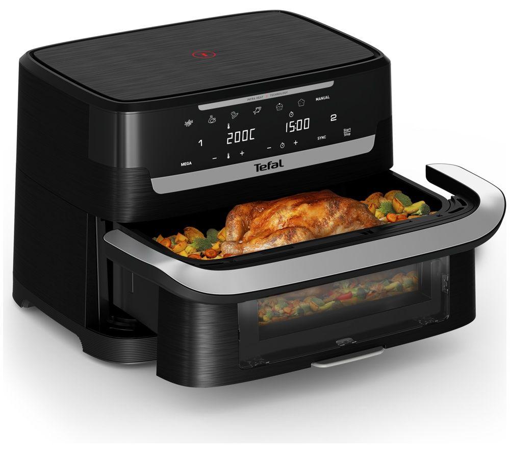 TEFAL Ingenio Dual Flex 9L Air Fryer - Black image number 4 of 5