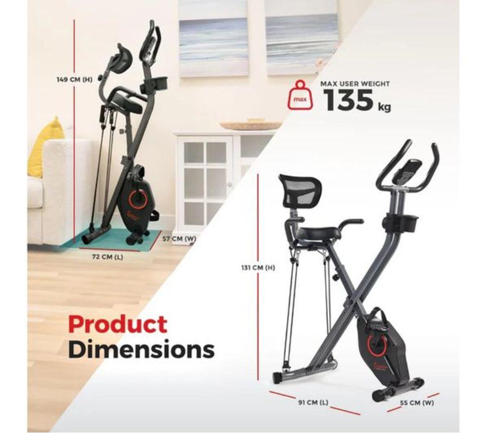 SUNNY HEALTH Foldable Magnetic X Bike Pro image number 3 of 5