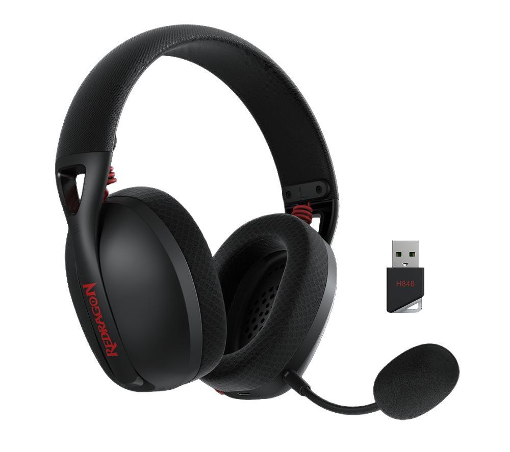 REDRAGON H848 IRE TRI-MODE Wireless Gaming Headset - Black image number 3 of 4