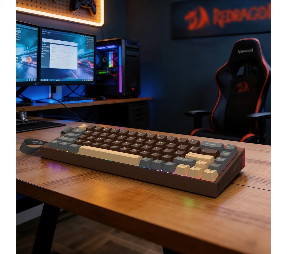 REDRAGON Nolan K752 RGB Wireless Mechanical Gaming Keyboard - Grey image number 3 of 7