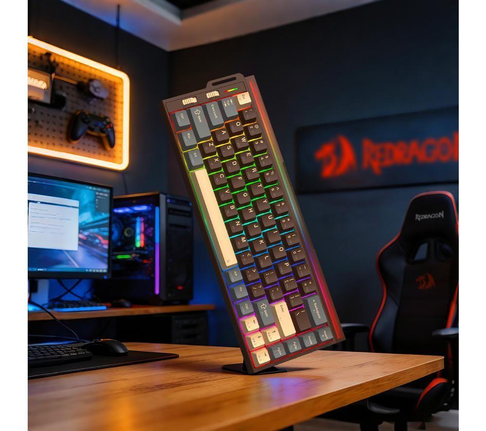 REDRAGON Nolan K752 RGB Wireless Mechanical Gaming Keyboard - Grey image number 6 of 7