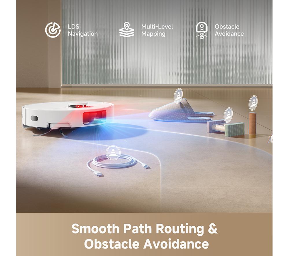 DREAME D20 Pro Plus Robot Vacuum Cleaner - White image number 4 of 8