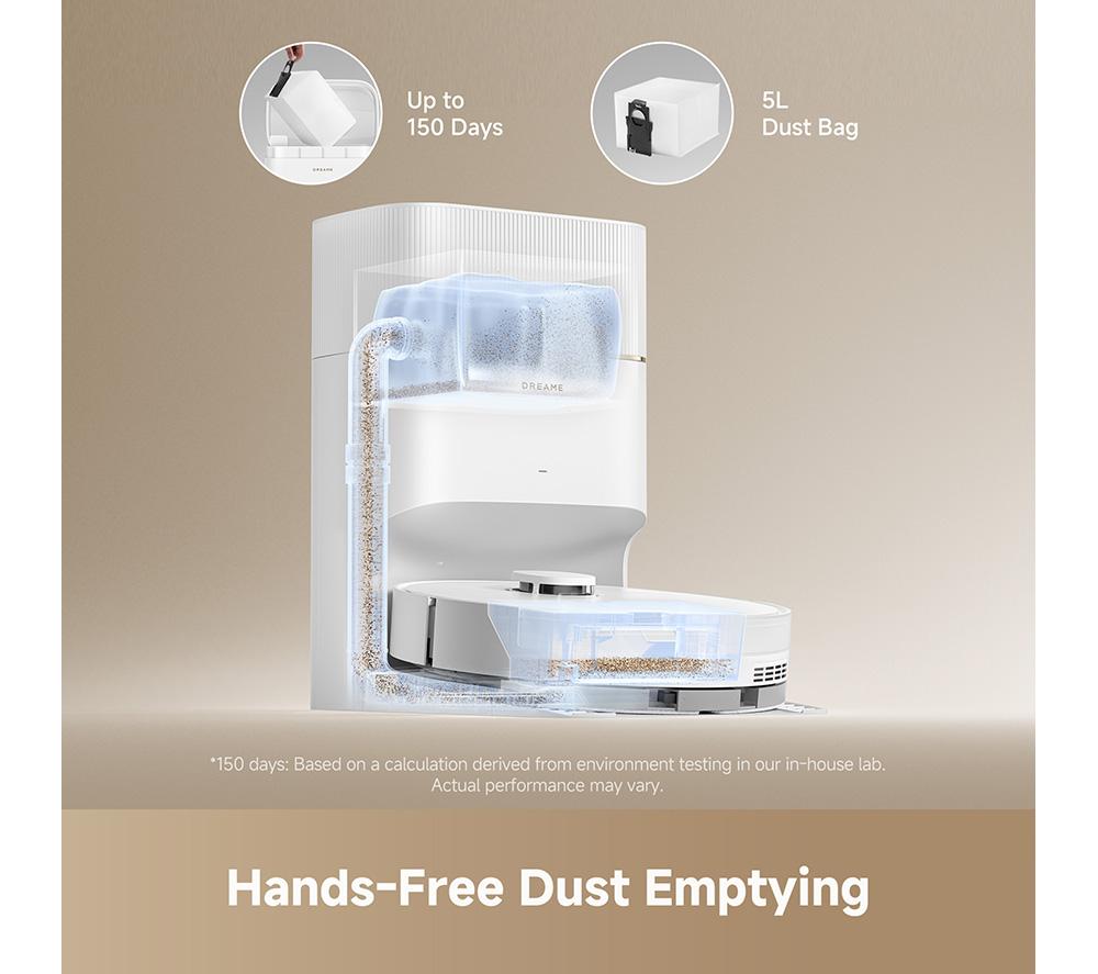 DREAME D20 Pro Plus Robot Vacuum Cleaner - White image number 7 of 8
