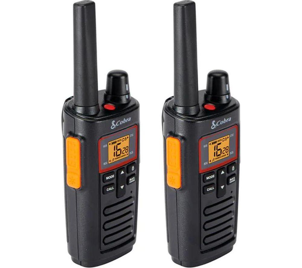 COBRA RX380 Walkie Talkies - Black & Orange image number 3 of 5
