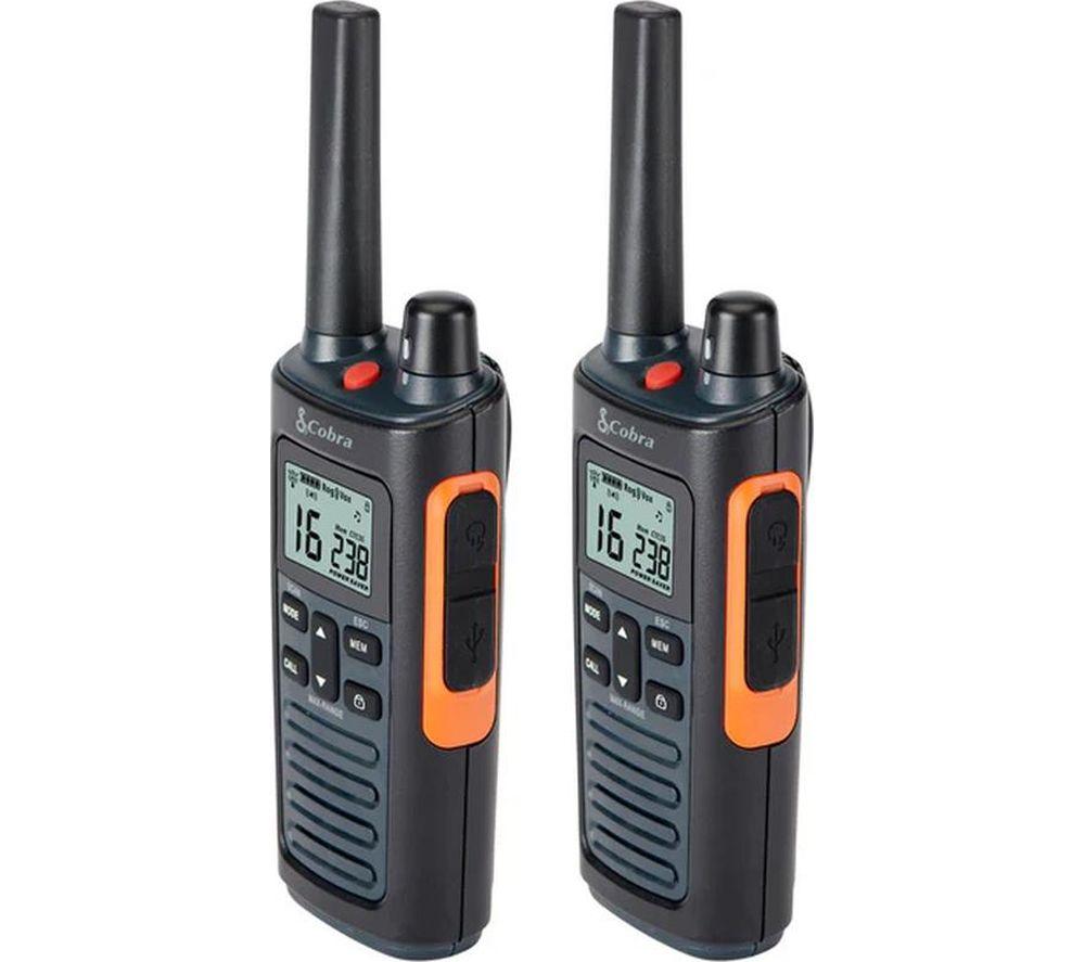 COBRA RX680 Walkie Talkies - Black & Orange image number 2 of 7