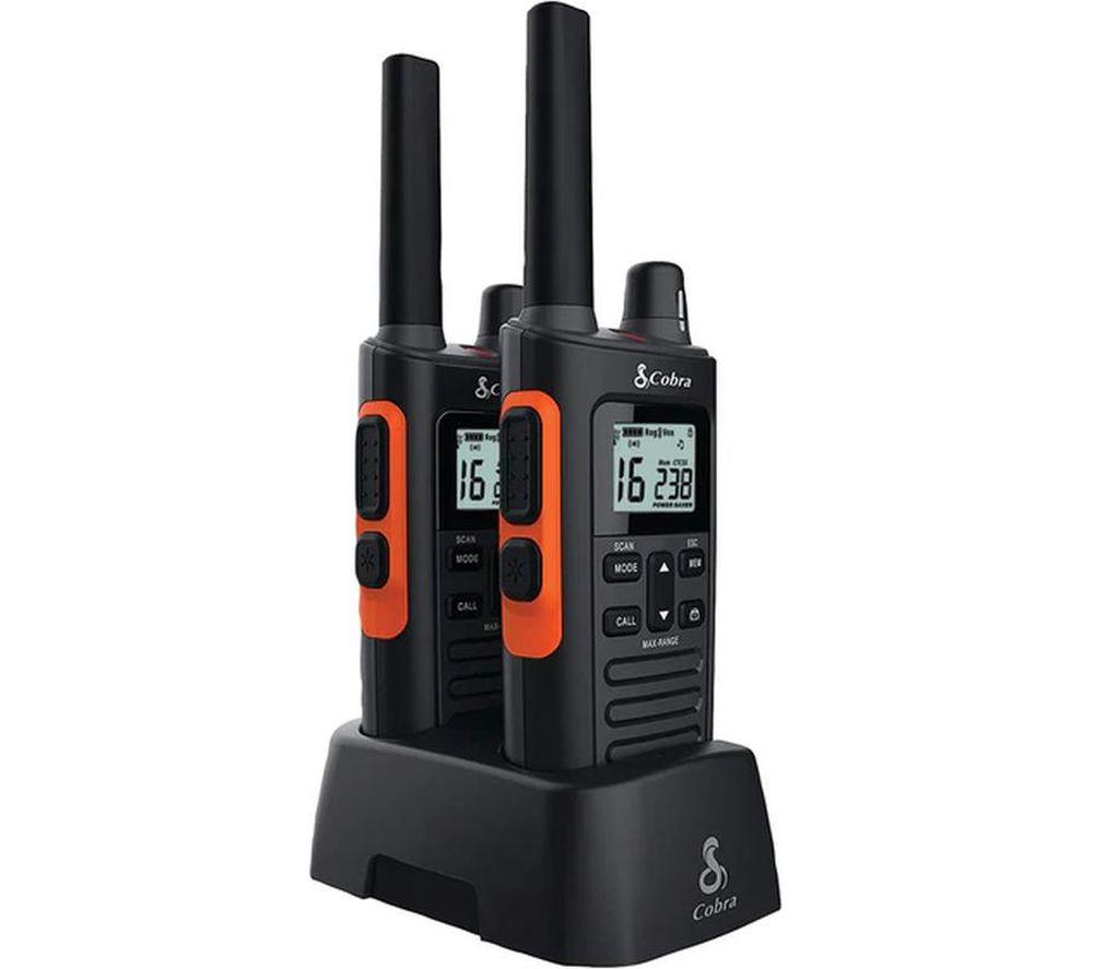 COBRA RX680 Walkie Talkies - Black & Orange image number 5 of 7